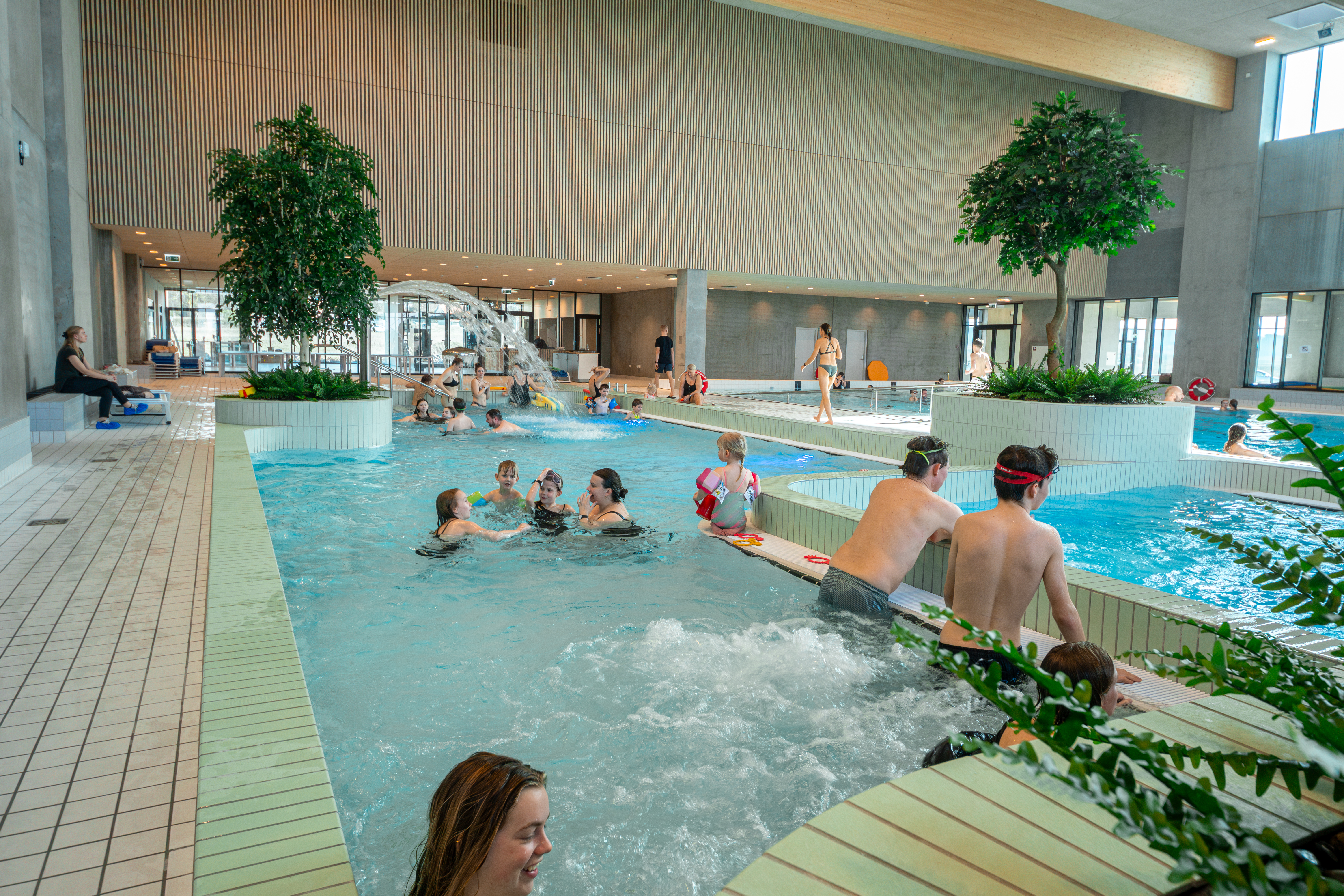 Badegæster i plaskelandet